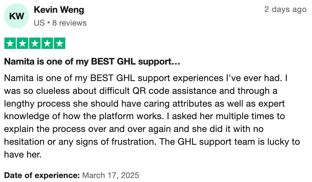 HighLevel user review 8